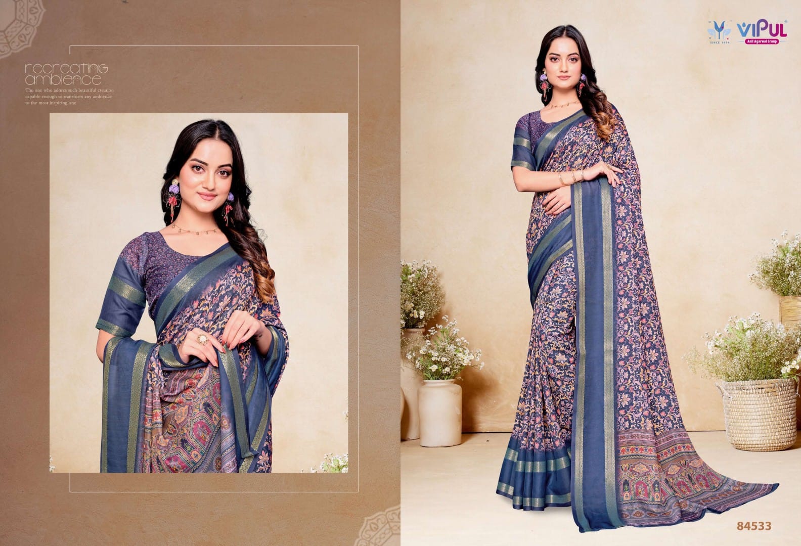 Sumitra By Vipul Silk Daily Wear Saree Wholesale Shop In Surat